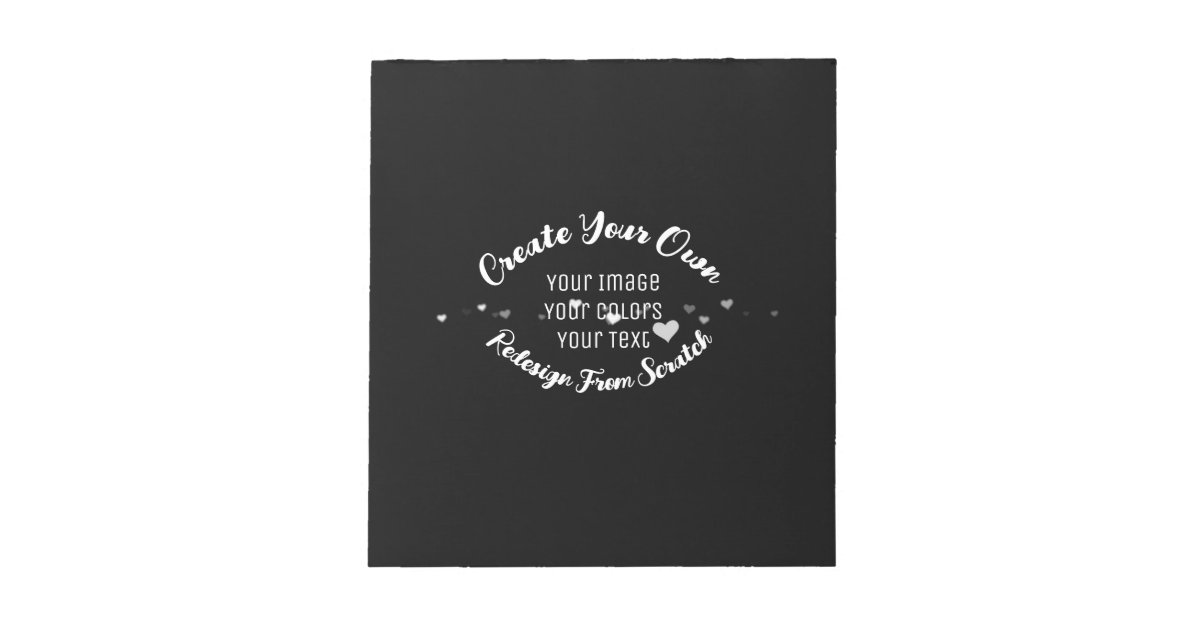 Create Your Own Custom Image Notepad | Zazzle