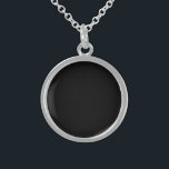 Create Your Own Custom Image Sterling Silver Necklace<br><div class="desc">Add your own image and some custom text if desired and choose your favourite fonts and colours!

Create custom clothing including t-shirts,  hoodies,  tank tops,  leggings and more. Visit Art Deco Gallery to shop our entire collection.</div>