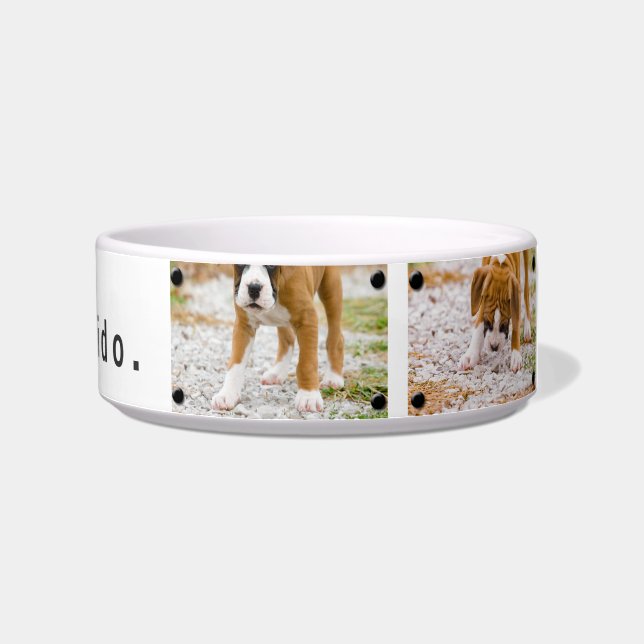 Create Your Own Custom Image & Text Dog Food Bowl (Right)