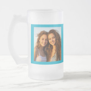 Create Your Own Custom Instagram Art Frosted Glass Beer Mug
