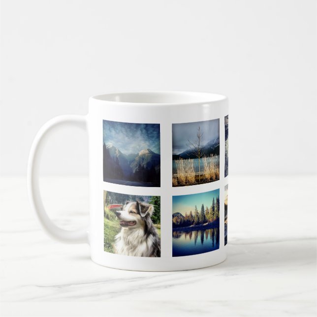 Create Your OWN custom instagram photo Coffee Mug (Left)