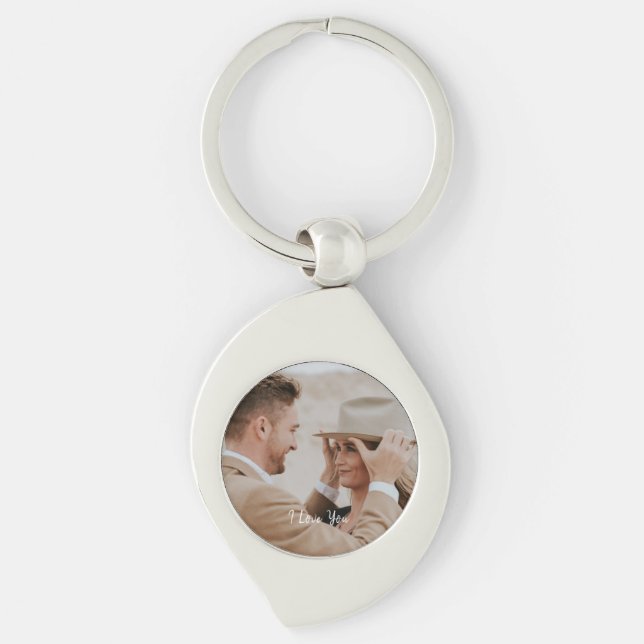 Create Your Own Custom Keepsake Name and Photo  Keychain (Front)