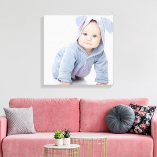 Create Your Own Custom Kids Children Photo Modern Canvas Print