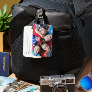 Create Your Own Custom Kids Children Photo Modern Luggage Tag