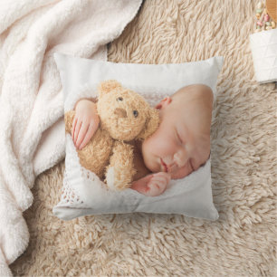 Create Your Own Custom Kids Children Photo Modern Throw Pillow