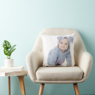 Create Your Own Custom Kids Children Photo Modern Throw Pillow