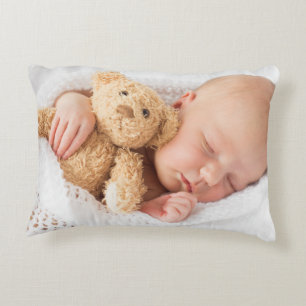 Create Your Own Custom Kids Children Two Photo Accent Pillow
