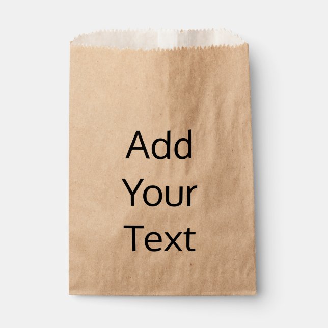 Create Your Own Custom Kraft Favour Bag (Front)