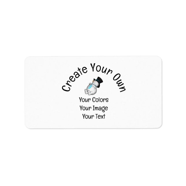 Create Your Own Custom Label (Front)