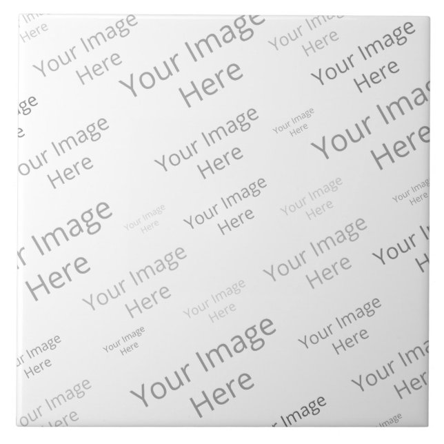 Create Your Own Custom Large Ceramic Photo Tile (Front)