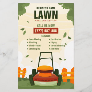 Create your Own Custom Lawn Care Business Flyer