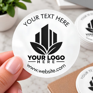Create Your Own Custom Logo Classic Round Sticker