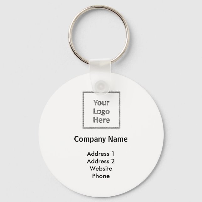 Create Your Own Custom Logo Company Promo Keychain (Front)