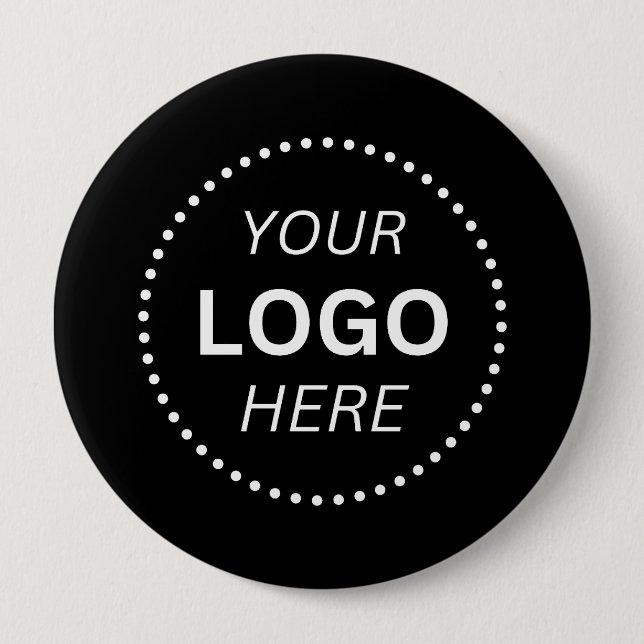 Create Your Own Custom Logo Design 4'' Round 4 Inch Round Button (Front)