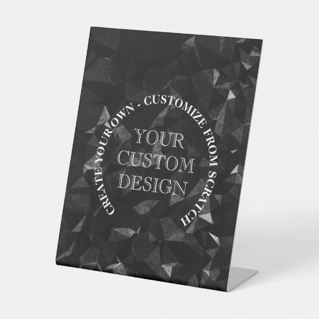 Create Your Own Custom Logo/Design Pedestal Sign (Front)