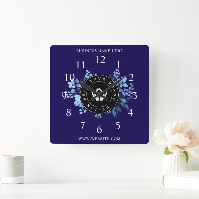  Create Your Own Custom Logo Square Wall Clock (Home)