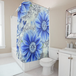 Create Your Own Custom Made Whimsical Blue Flower 