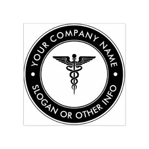 Create Your Own Custom Medical Symbol with Text  Rubber Stamp