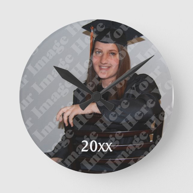 Create Your Own Custom Medium Round Wall Clock (Front)