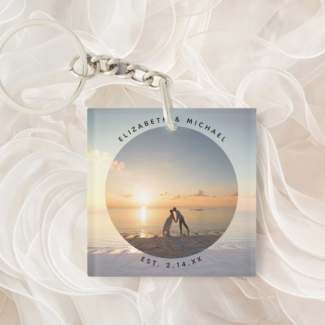 Create Your Own Custom Memorable Wedding Photo Keychain (Creator Uploaded)