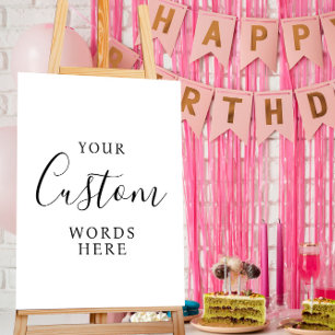  create your own custom modern elegant sign