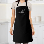 Create Your Own Custom Monogram And Name Script Apron<br><div class="desc">Create your own personalized apron with your custom handwritten name and monogram. To edit this design template,  change the text fields as shown above. You can easily add more text or images,  customize fonts and colours.
Treat yourself or make the perfect gift for family,  friends,  parents and grandparents!</div>