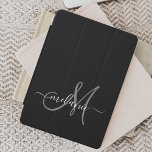 Create Your Own Custom Monogram And Name Script iPad Pro Cover<br><div class="desc">Create your own personalized iPad cover with your custom handwritten name and monogram. To edit this design template,  change the text fields as shown above. You can easily add more text or images,  customize fonts and colours.
Treat yourself or make the perfect gift for family,  friends,  parents and grandparents!</div>
