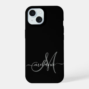 Create Your Own Custom Monogram And Name Script iPhone 15 Case
