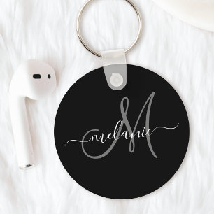Create Your Own Custom Monogram And Name Script Keychain