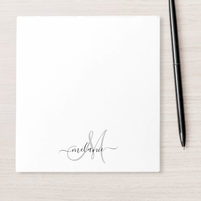 Create Your Own Custom Monogram And Name Script Notepad (Creator Uploaded)