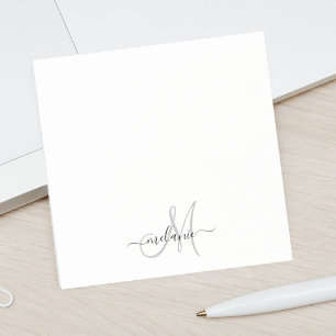 Create Your Own Custom Monogram And Name Script Post-it Notes
