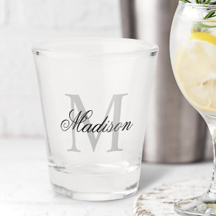 Create Your Own Custom Monogram And Name Shot Glass