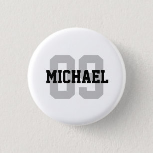 Create Your Own Custom Name Number 1 Inch Round Button