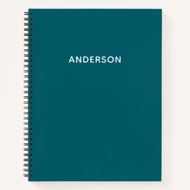 Create Your Own Custom Name Spiral Notebook (Front)