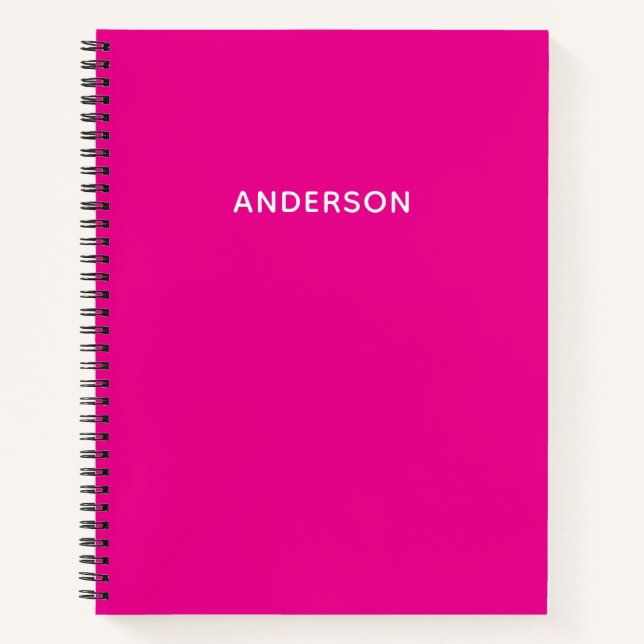 Create Your Own Custom Name Spiral Notebook (Front)