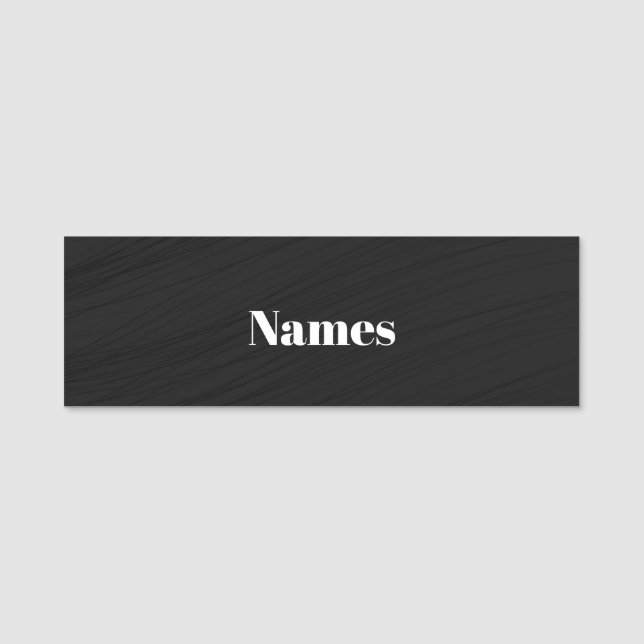 Create Your Own Custom Name Tag (Front)