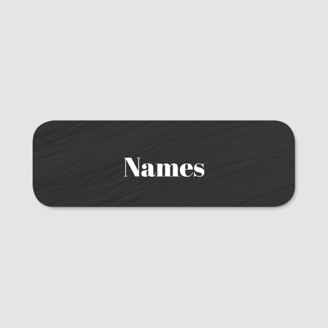 Create Your Own Custom Name Tag (Front)
