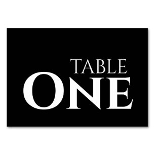 Create Your Own - Custom Number Table Number