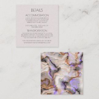 Create Your Own Custom Orange Marble Enclosure Card