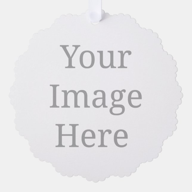 Create your own custom  ornament card (Front)