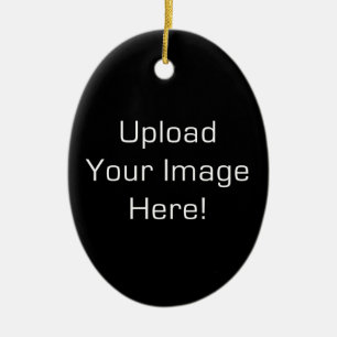 Create Your Own Custom Oval Ceramic Ornament