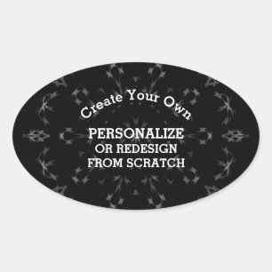 Create Your Own Custom Oval Sticker