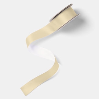 Create Your Own Custom Pale Yellow Satin Ribbon