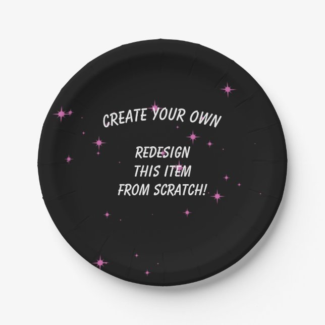 Create Your Own Custom Paper Plate (Front)