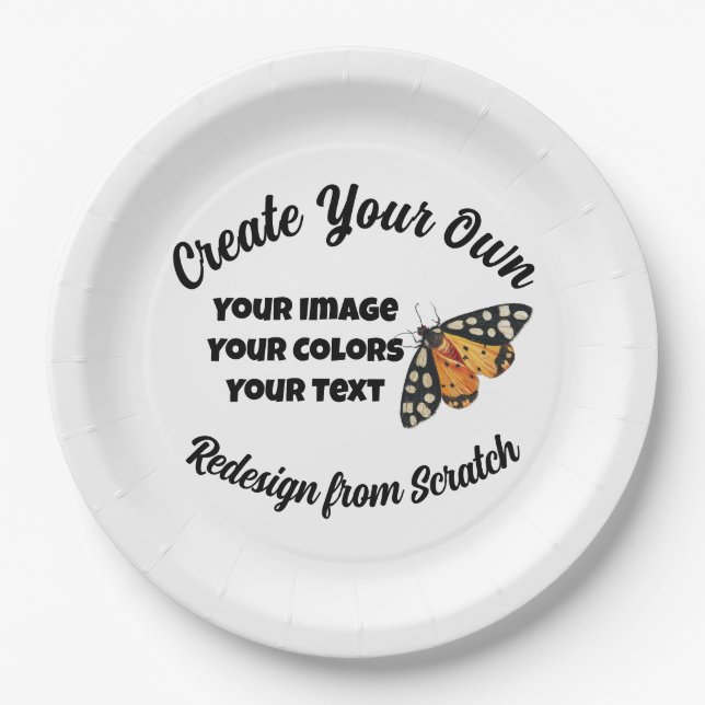 Create Your Own Custom Paper Plate (Front)