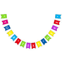 Create Your Own Custom Party Bunting Banner Flags