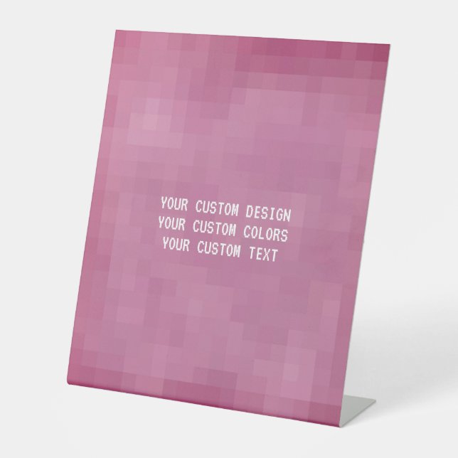 Create Your Own Custom Pedestal Sign (Front)