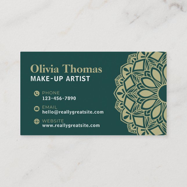 Create your own Custom Personalised Professional Business Card (Back)