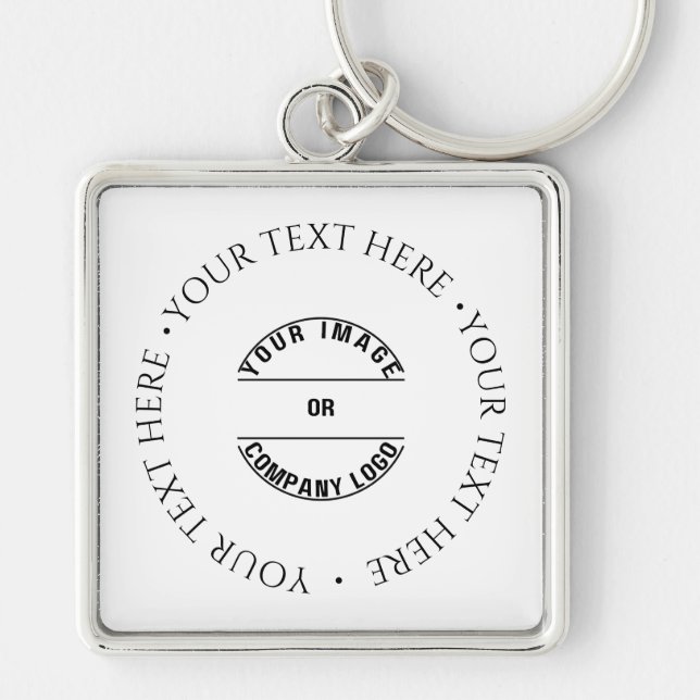 Create Your Own Custom Personalized Blank Template Keychain (Front)