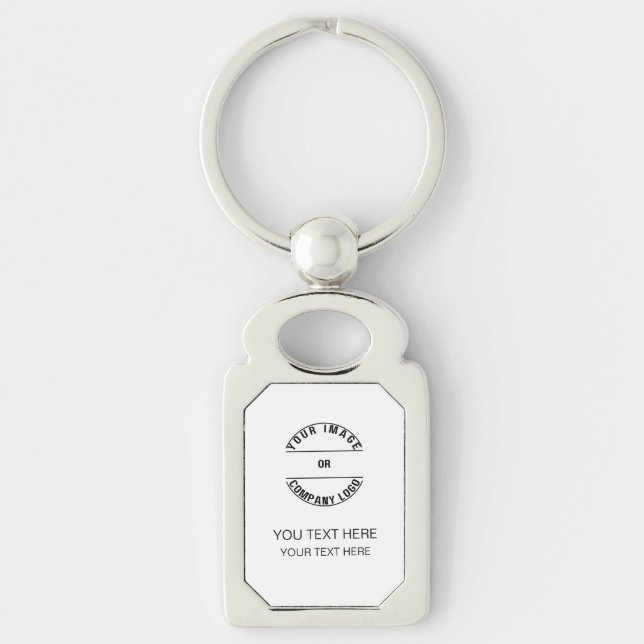 Create Your Own Custom Personalized Blank Template Keychain (Front)